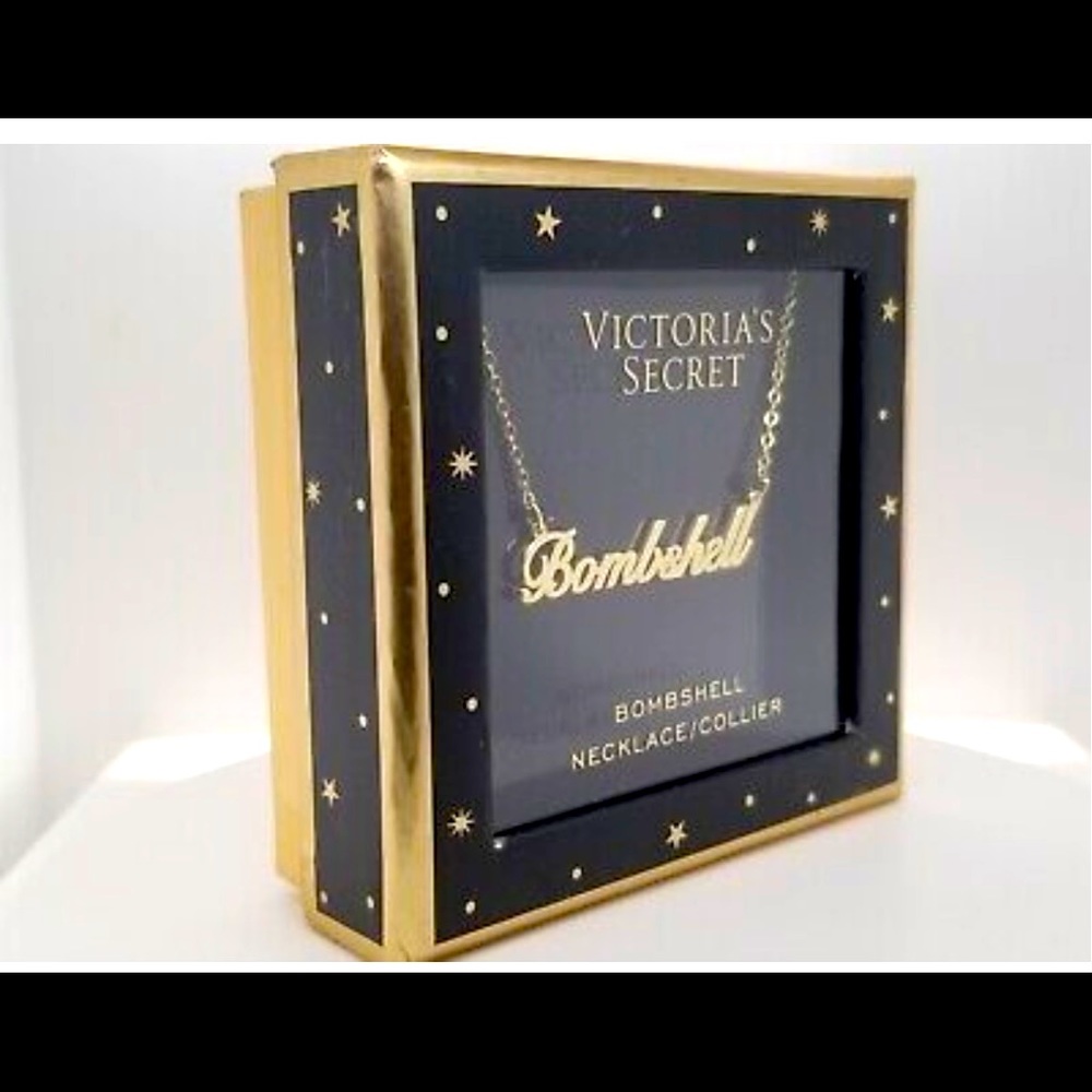 Victorias Secret Bombshell gold necklace ✨🖤✨